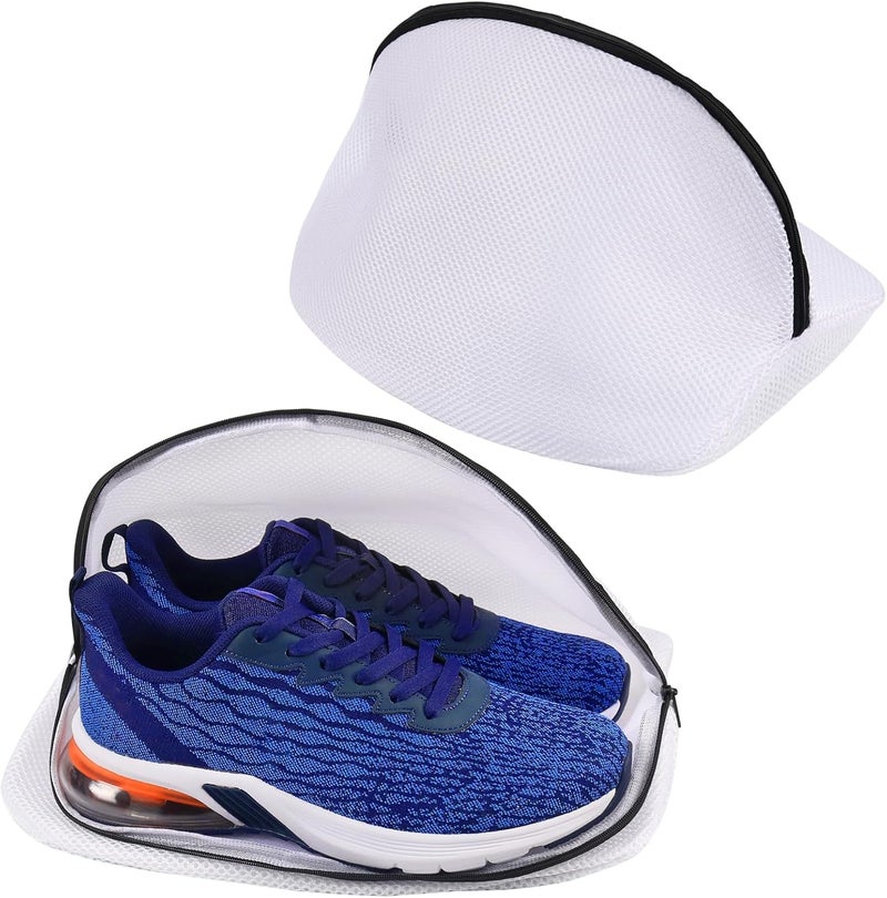 Vivifying Shoe Washing Machine Bag, Set of 2 Durable Mesh Laundry Bag with Zipper for Sneakers, Running Shoes, Sock, Bras and Toys - Image 1